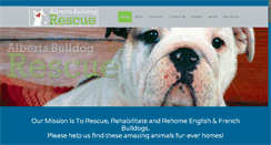 Desktop Screenshot of albertabulldogrescue.com